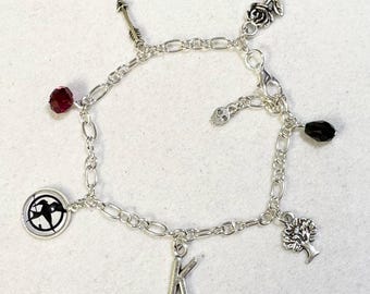 Hunger Games inspired charm bracelet Handmade