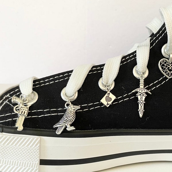 Six of crows inspired Boot/shoe lace charms choose from six styles Handmade