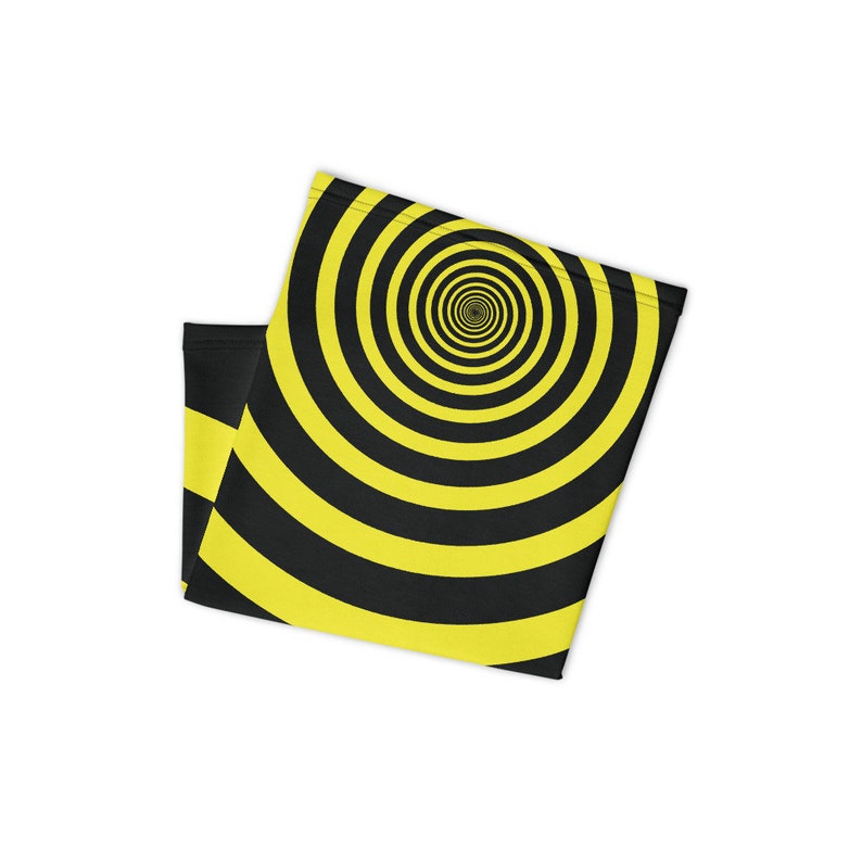 Hypnotic Swirls Face Mask Cover Funny Political Hypnosis