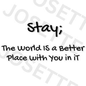 STAY PNG Suicide prevention Sublimation T-shirt