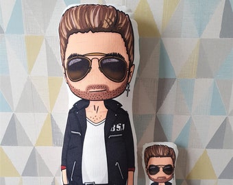 George Michael Inspired Doll - Gift - Wham - Popstar - Plush Toy - Fabric Doll - Art Doll - Music Icon - Rockstar - 1990s - Faith