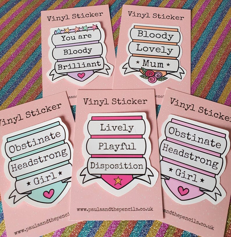 Lively Playful Disposition Vinyl Sticker - Jane Austen - Pride ...