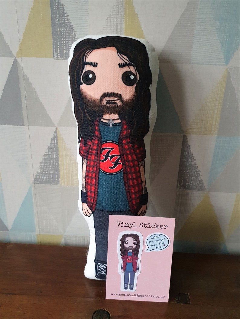 Dave Grohl Inspired Doll Gift Foo Fighters Plush Toy | Etsy