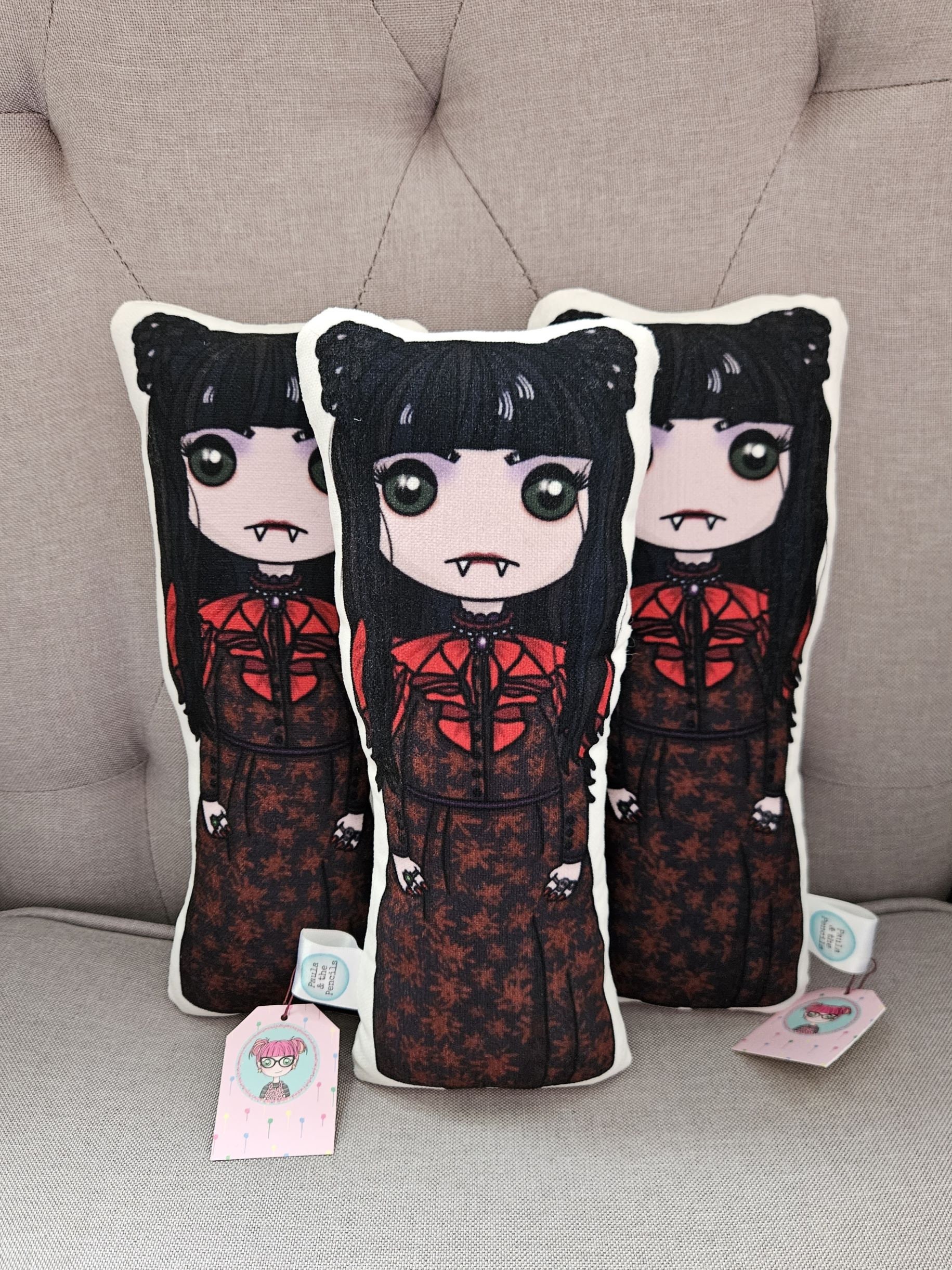 Nadja Vampire Doll - What We Do In The Shadows - Vampire Halloween - Goth - Dark - Gift - Art Doll - Illustration - Icon - Creepy Cute