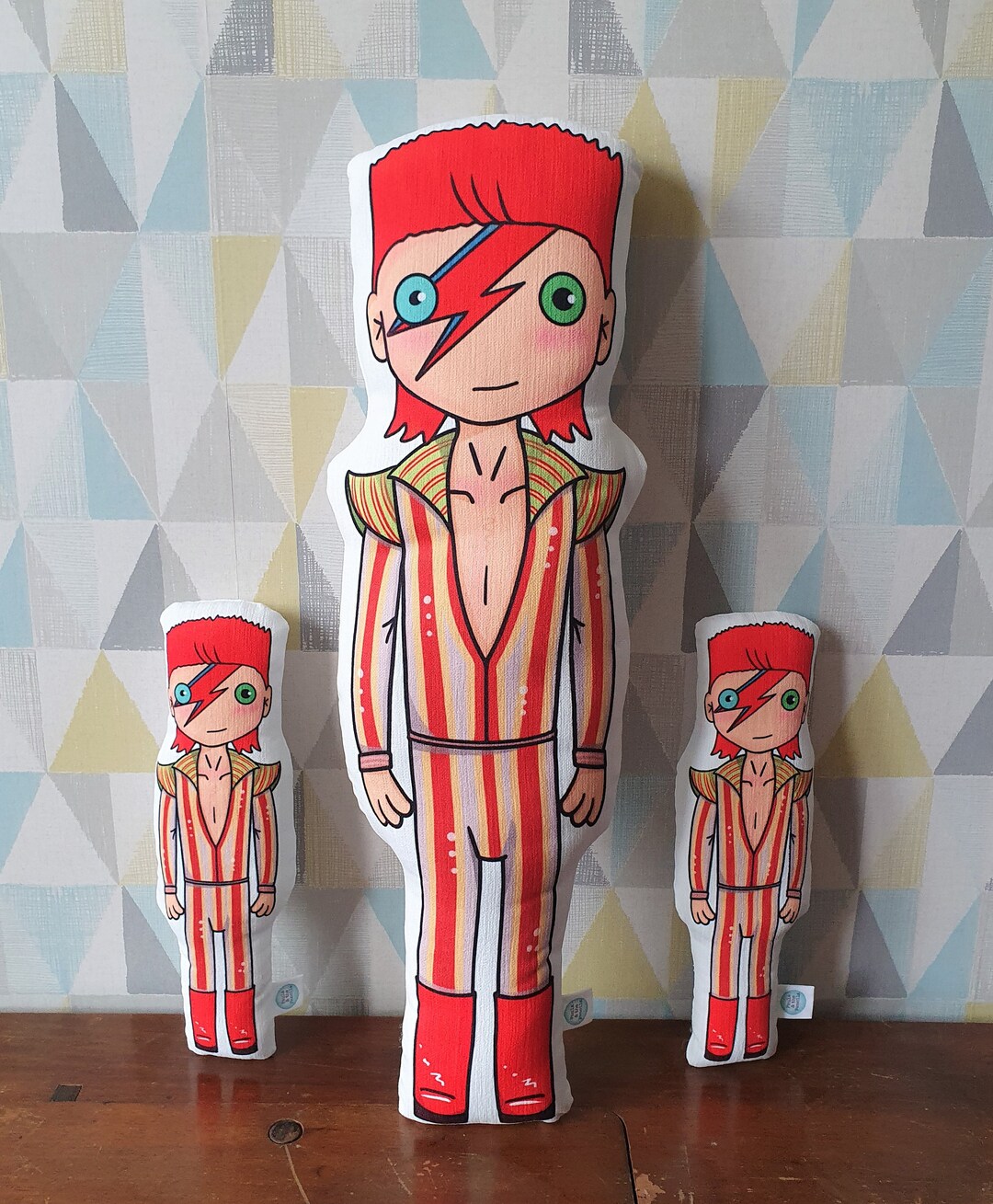 David Bowie Ziggy Dolls Gift Plush Toy Fabric Doll Unique