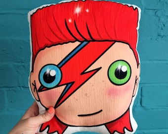 Ziggy Stardust Cushion – David Bowie Plush Pillow