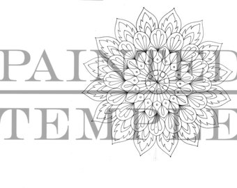 MANDALA PAWI - CYFROWA - Sztuka na zamówienie - Zawiera 4 formaty plików .svg .jpg .pdf .png