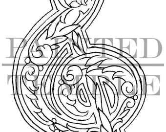 FILIGREE TREBLE- CYFROWY - Grafika na zamówienie - Grafika muzyczna - Zawiera 4 formaty plików .svg .jpg .pdf .png