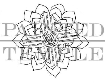 NM BUD - CYFROWY - Sztuka sukulentów - Zawiera 4 formaty plików .svg .jpg .pdf .png