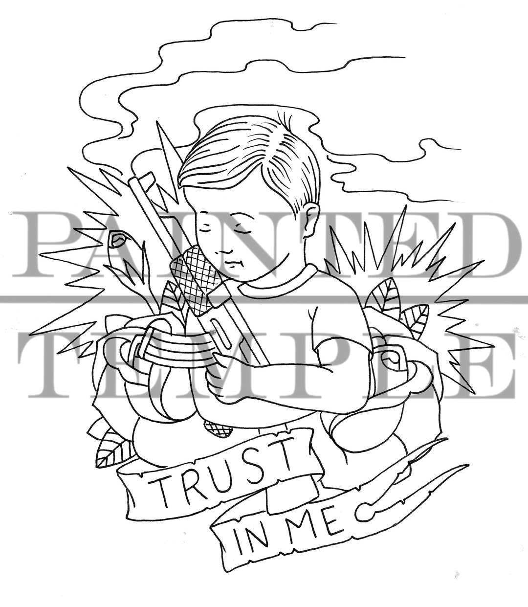 TRUST in ME - DIGITAL - Inspiration Art - Includes 4 File Formats .svg ...