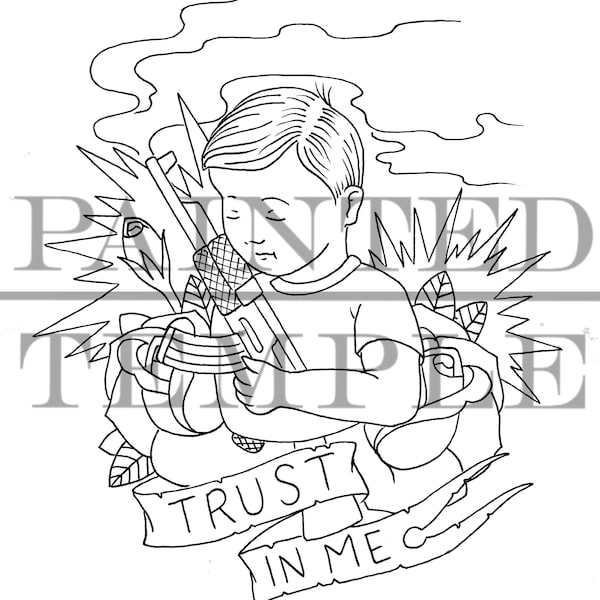 TRUST in ME - DIGITAL - Inspiration Art - Includes 4 File Formats .svg .jpg .pdf .png