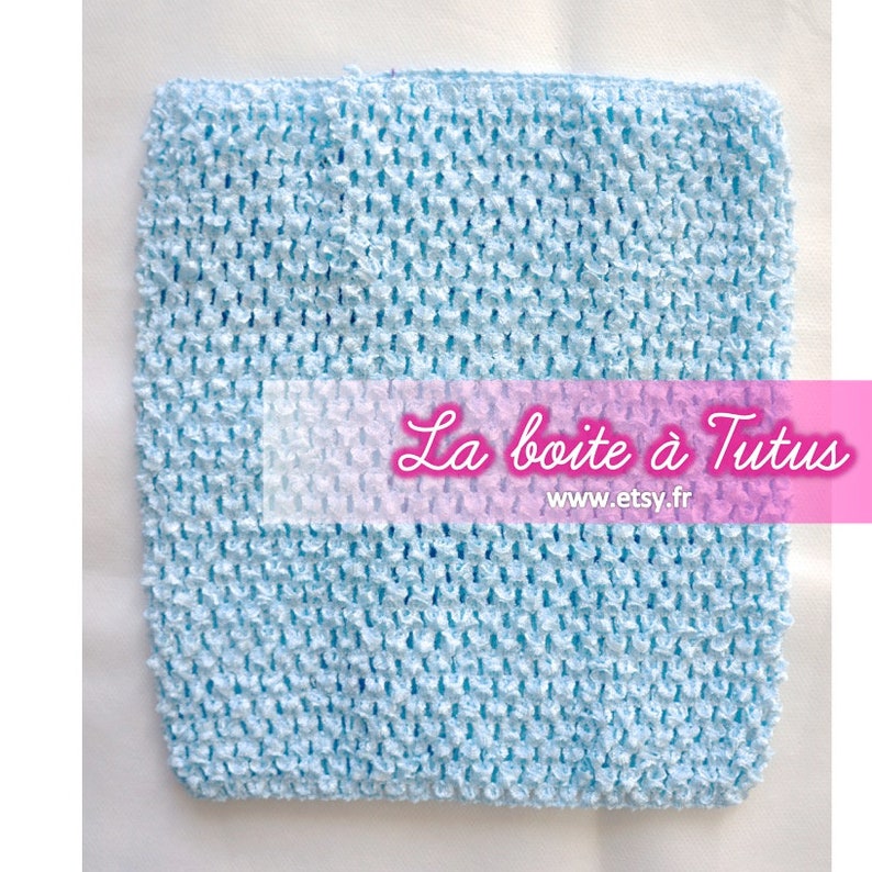 Bustier Crochet pour Tutu Fille BLEU clair ciel LAGON, Bustier Extensible Robe Princesse Bébé 6 12 mois Enfant 2 3 4 5 6 ans Ado 8 10 12 ans image 2