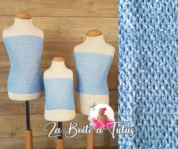 Bustier Crochet Robe Tutu Fille Bleu Clair Ciel Bustier Etsy