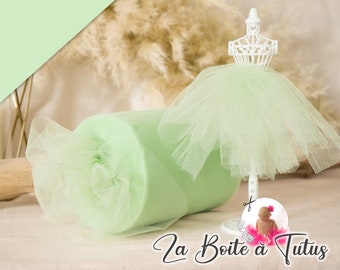 Soft tulle GREEN MINT WATER, Tulle in roll, Tulle by the meter for tutu dress, tutu skirt, decoration of Wedding Room Anniversary Baptism