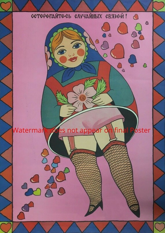 Vintage Soviet Movie The Prostitute Poster A3 Print