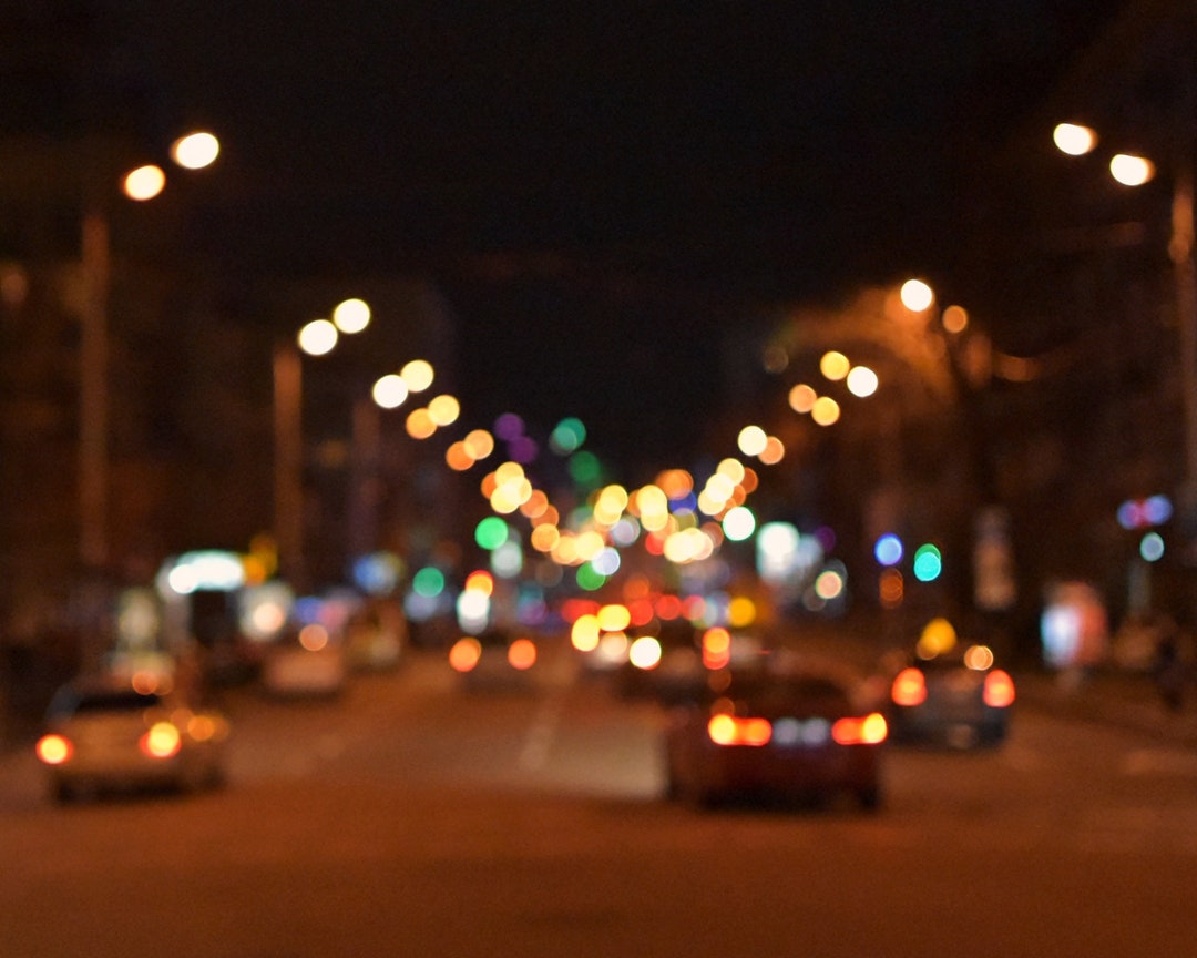Digital Photography Night City Fairy Lights Texture Bokeh Styled Stock ...