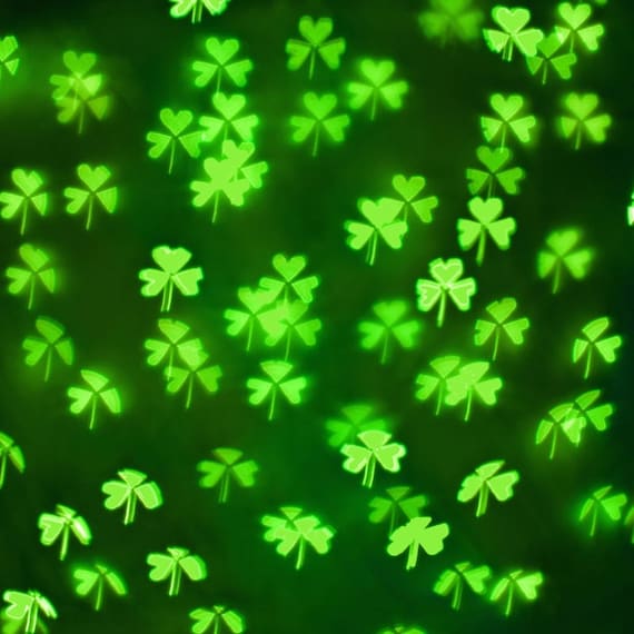 Texture Bokeh Digital Light Effects Shamrock Overlay Photo Etsy