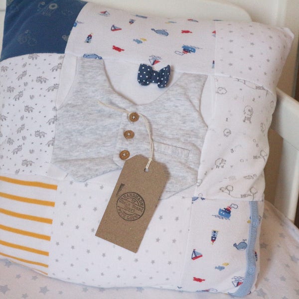 Baby clothes memory cushion and blanket