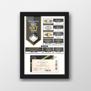 Wrestling Custom Ticket Display