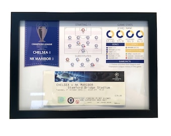 Spersonalizowany wyświetlacz infografiki biletów piłkarskich