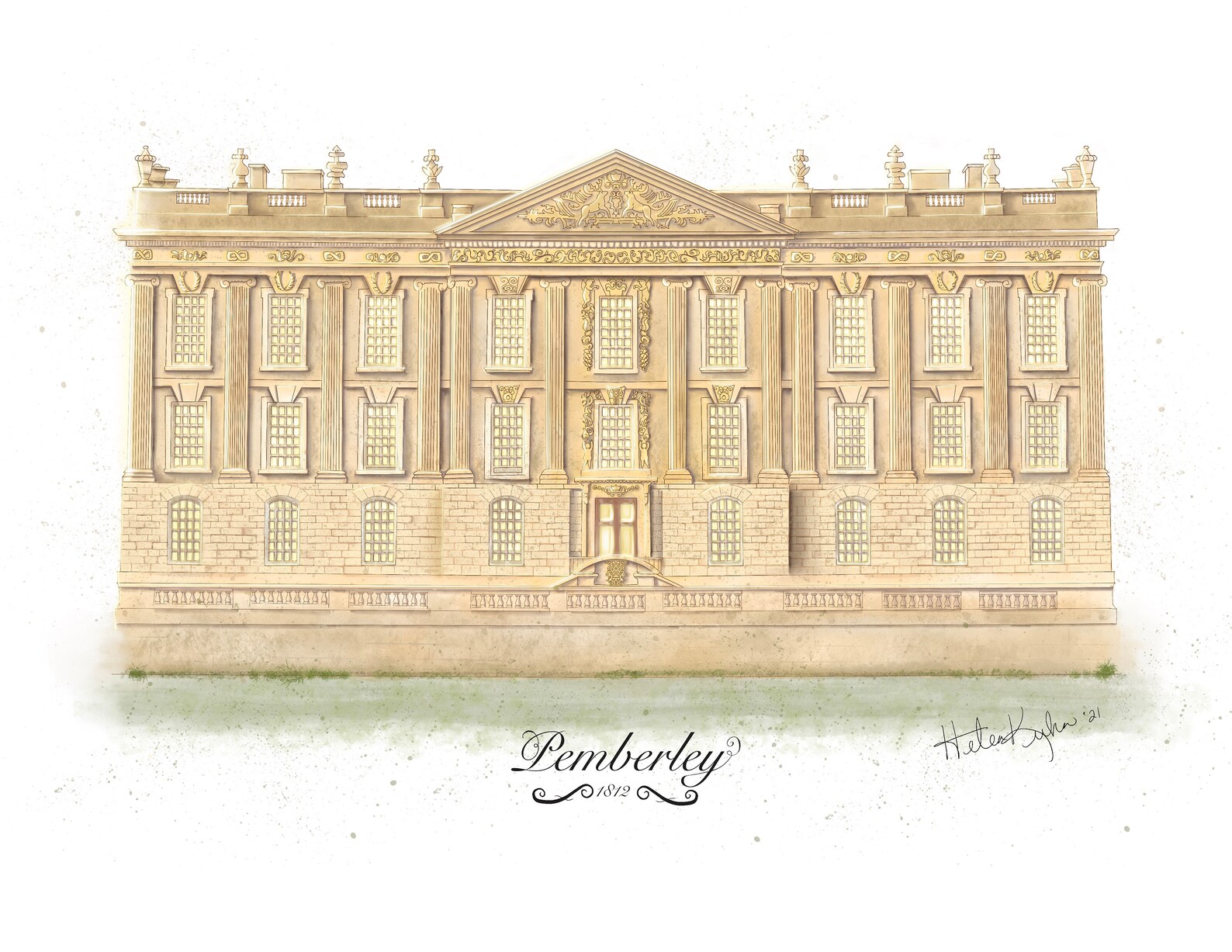 Pemberley Jane Austen Pride and Prejudice Etsy