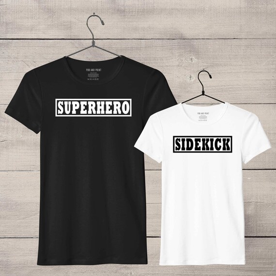mother son superhero shirts