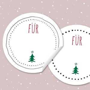 Weihnachtsaufkleber >für< TANNEN aus Recyclingmaterial | Art.-Nr. 106