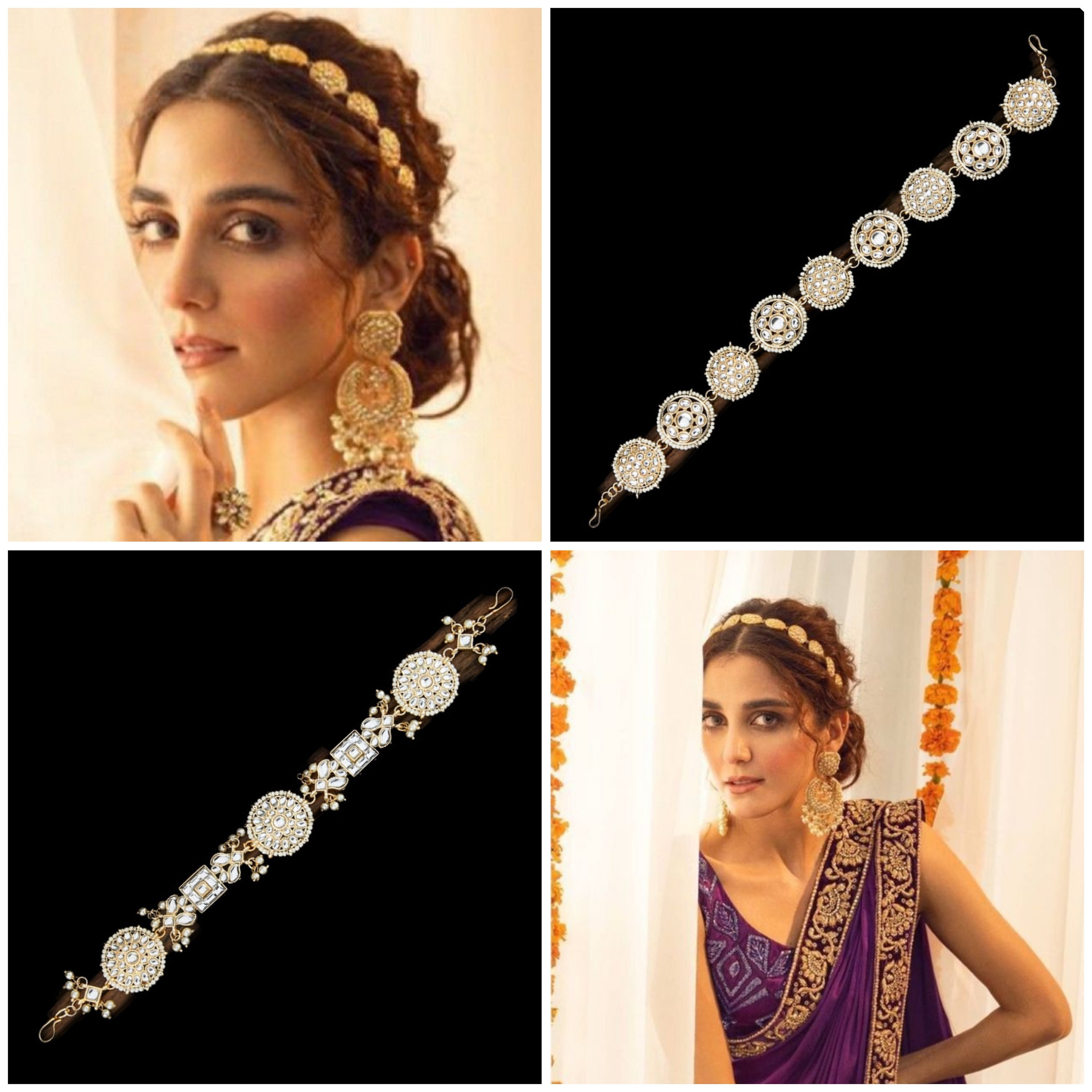 3000px x 3000px - Wedding Jewelry Kundan Sheeshphool Handmade Statement - Etsy