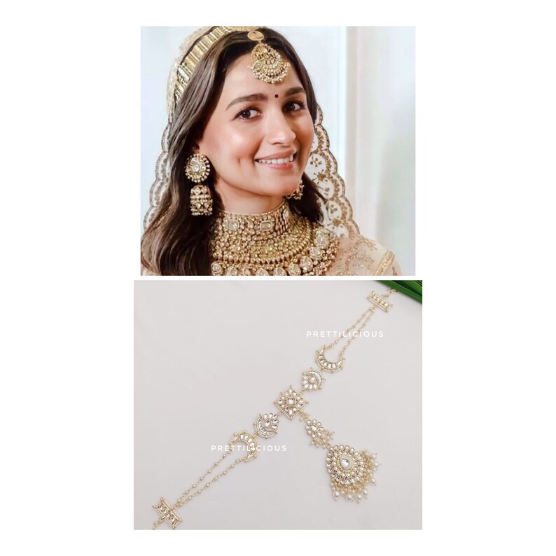 Kundan Mathapatti Wedding Headband Jewelry Pakistani Etsy India