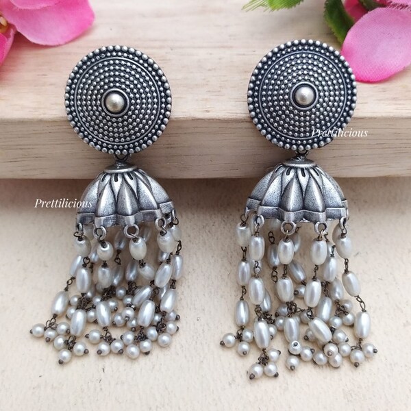 Jhumka Earrings - Etsy