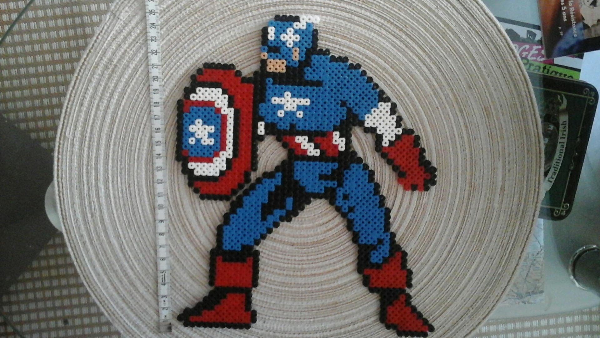 Captain America. Marvel. Pixel art