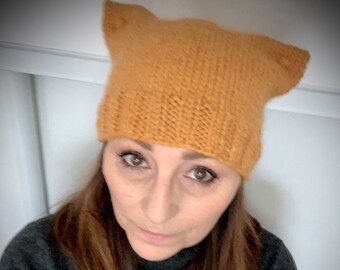 Chat Bonnet En Tricot Etsy