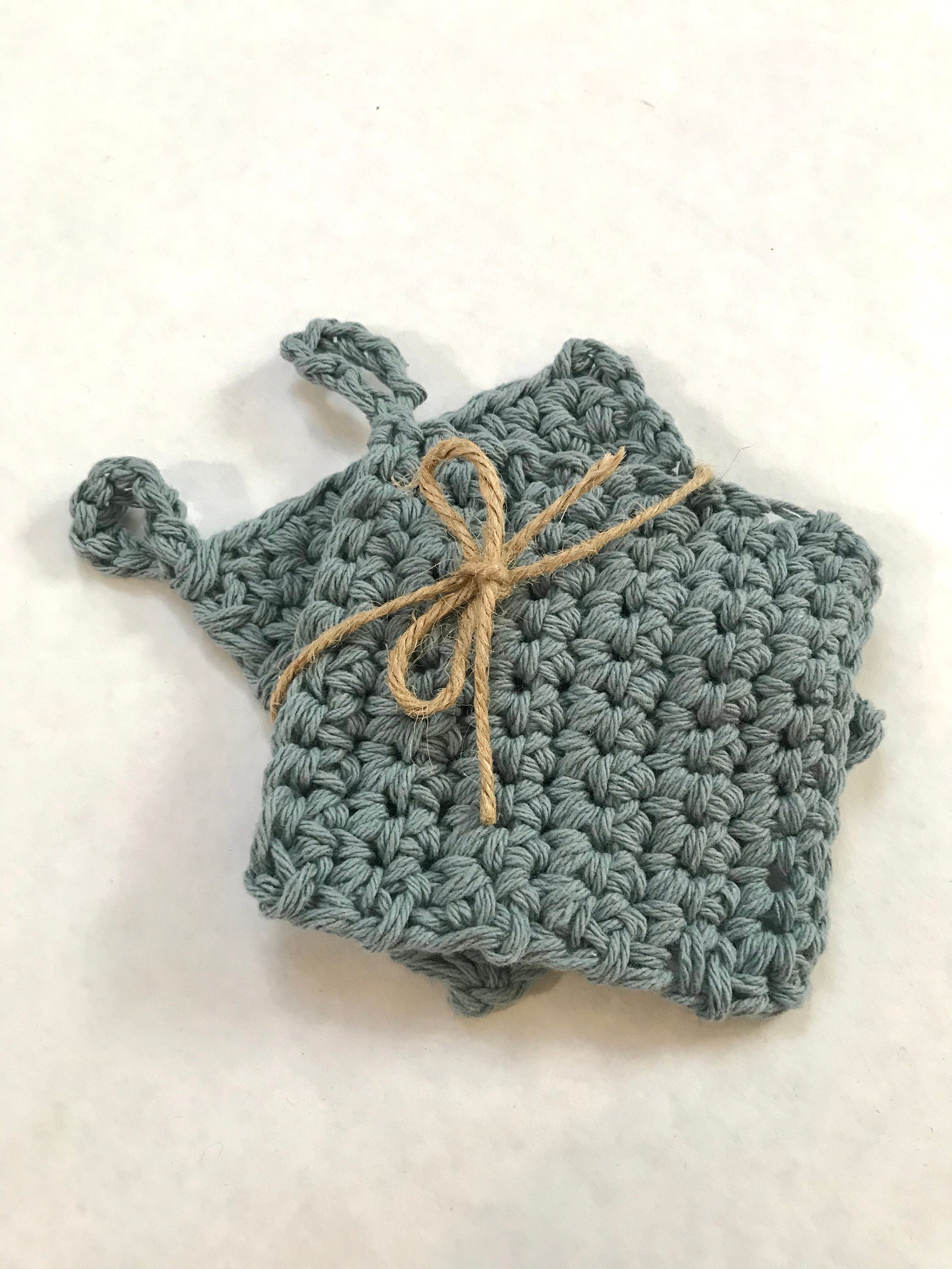 Tawashis Eponges Lavables Réutilisables Zéro Déchets - Crochet Pur Coton Fait Main en France Vaissel