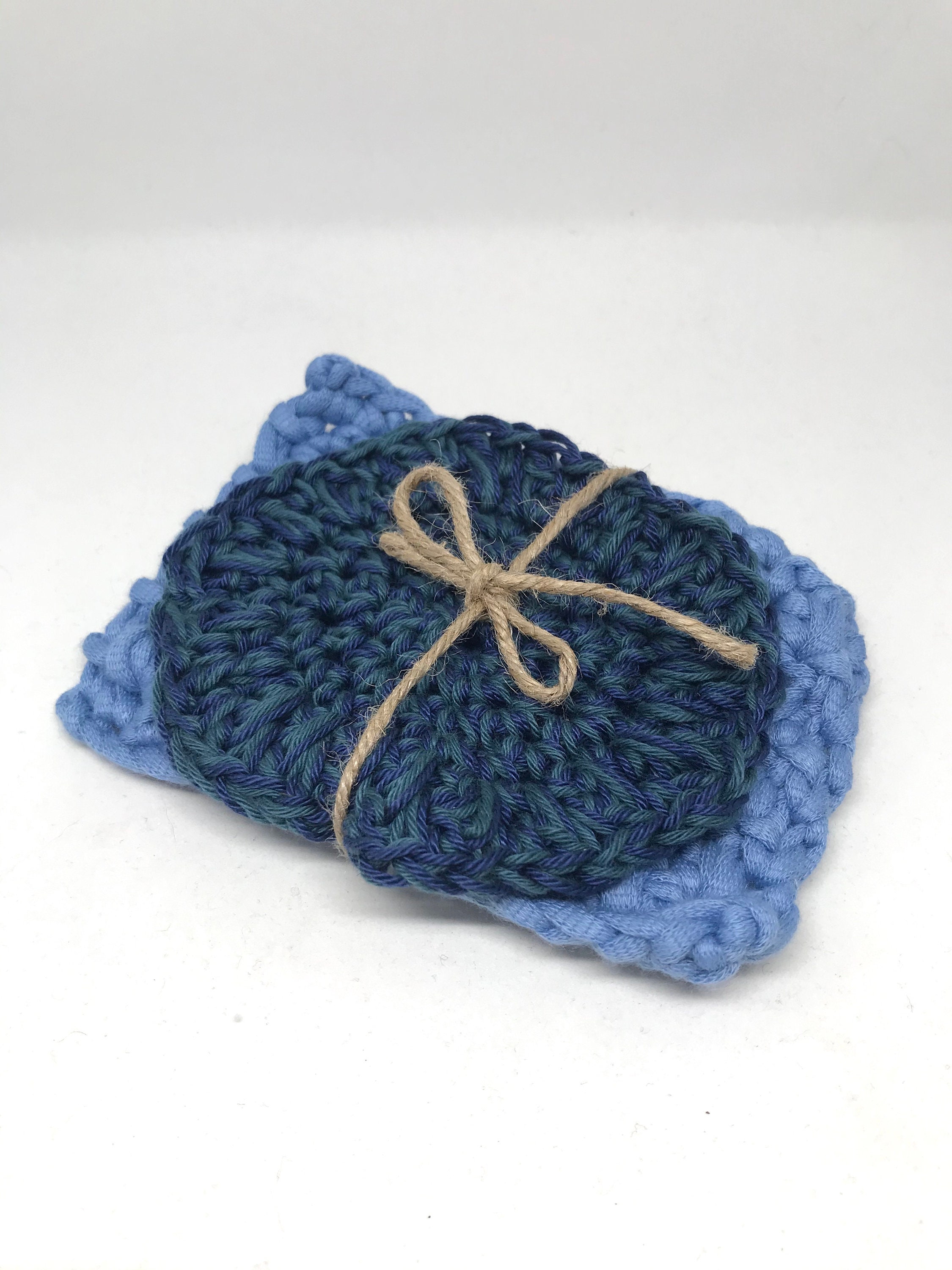 Tawashis Eponges Lavables Réutilisables Zéro Déchets - 100% Crochet Fait Main en France Vaisselle Mu