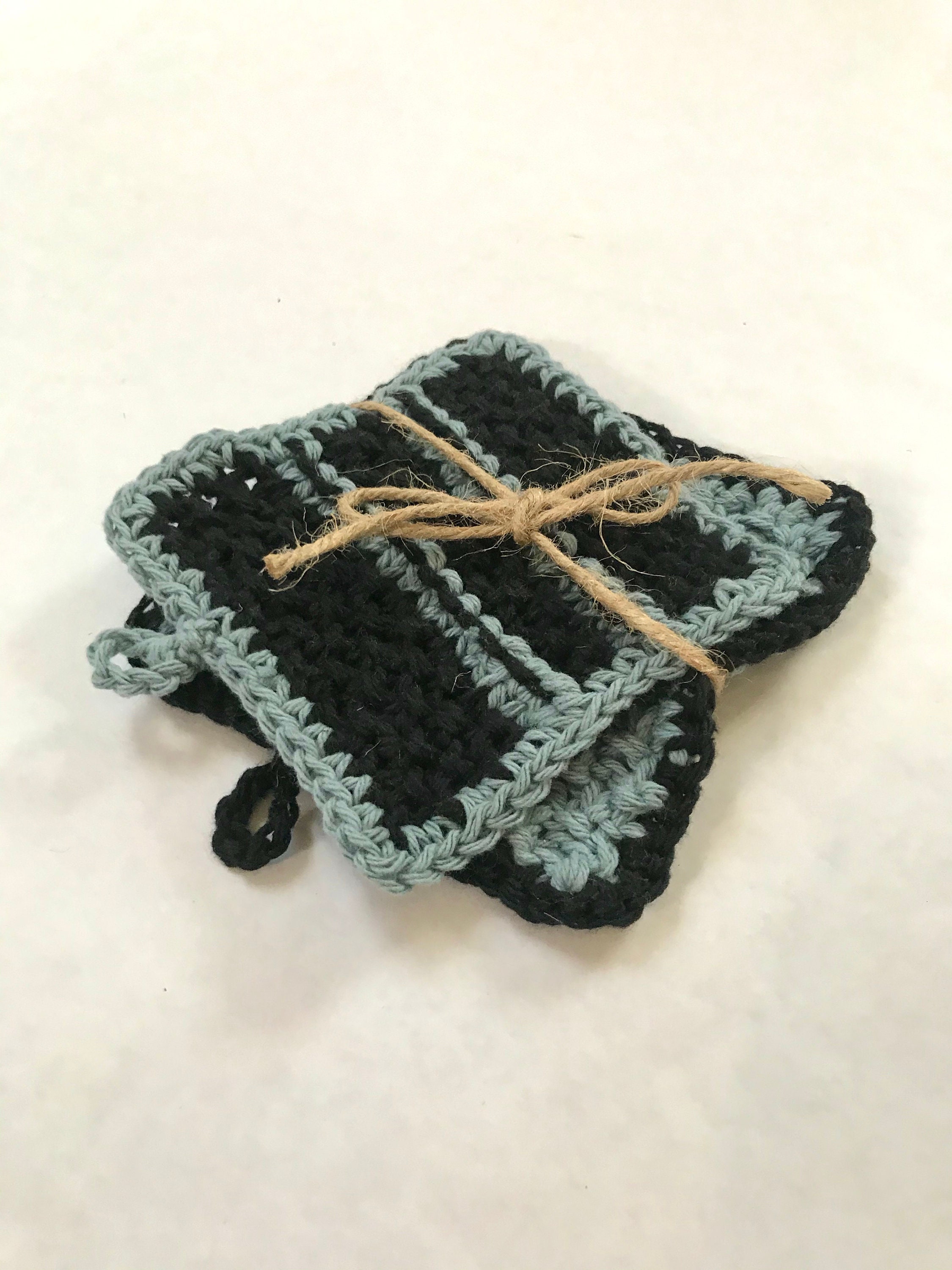 Tawashis Eponges Lavables Réutilisables Zéro Déchets - Crochet Pur Coton Fait Main en France Vaissel