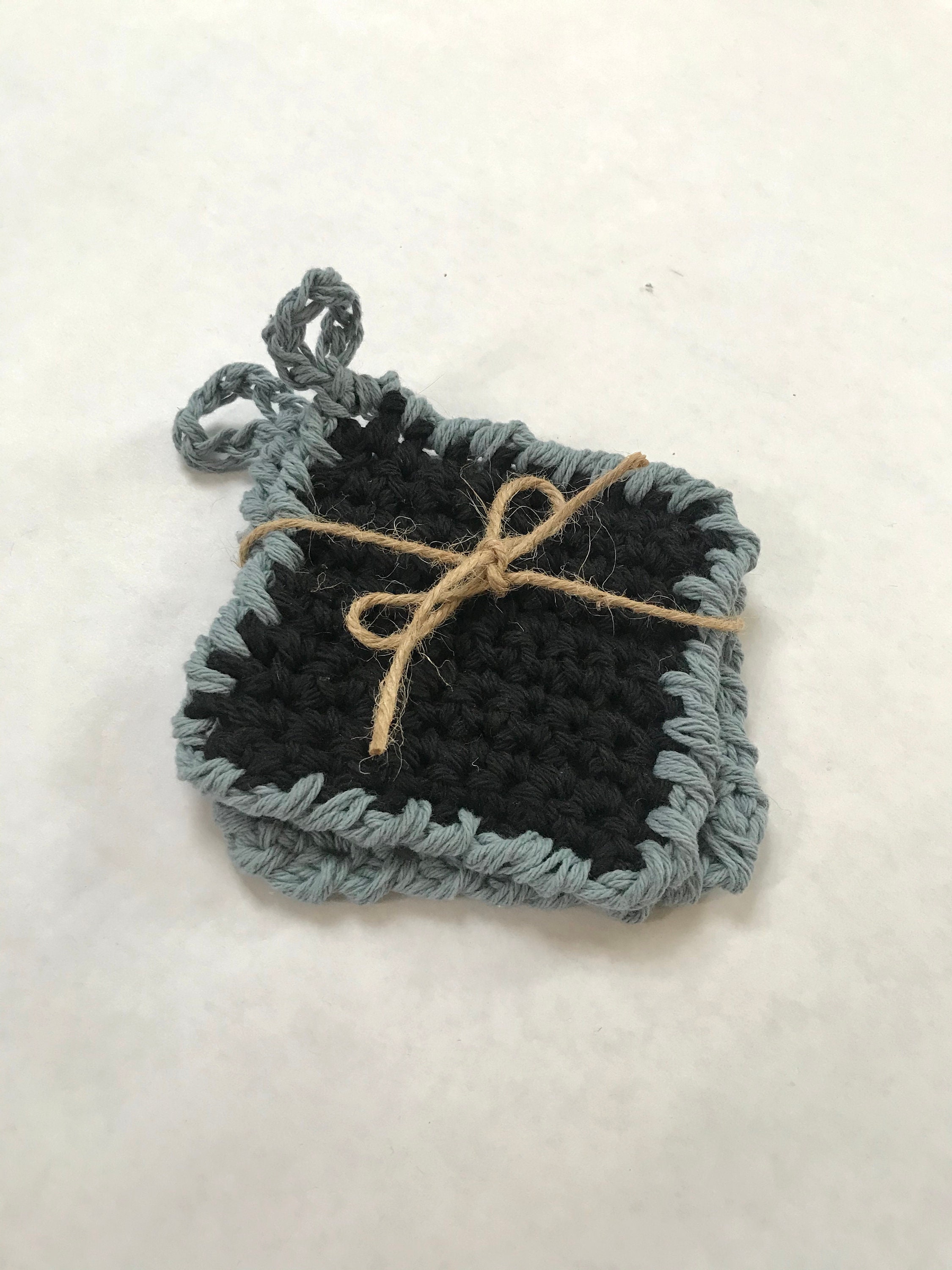 Tawashis Eponges Lavables Réutilisables Zéro Déchets - Crochet Pur Coton & Polycoton Fait Main en Fr