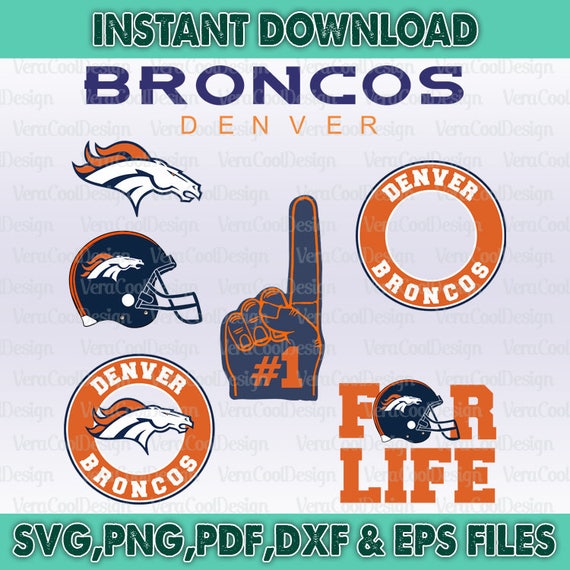Denver Broncos Svg Filesdenver Broncos Svgbroncos Etsy