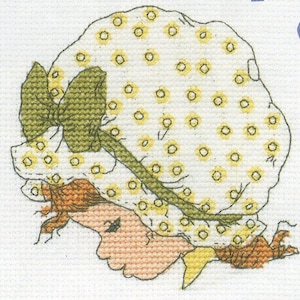 Cross-stitch pattern &quot;Model little girl&#39;s head&quot;, downloadable pattern, Sarah Kay - Embroidery pattern