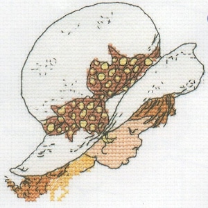 Cross-stitch pattern &quot;Model little girl&#39;s head&quot;, downloadable pattern, Sarah Kay - Embroidery pattern