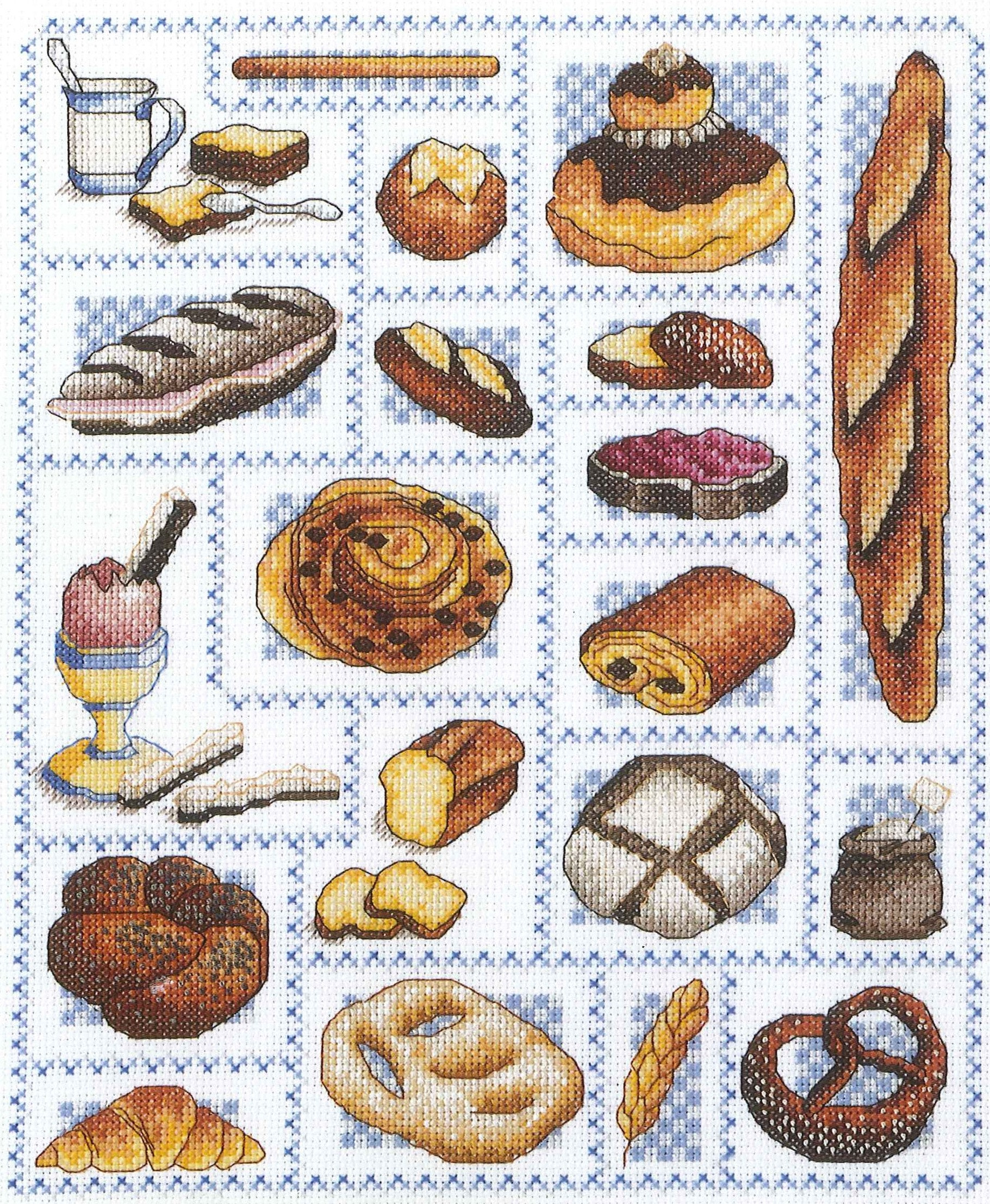 Juicy Lucy Eat Cake for Breakfast Cross Stitch Chart 