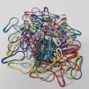 Batch of 20/40 knitting stitch markers little colored pins in aluminium