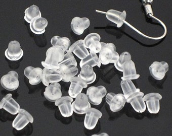 50 or 100 Stopper Backs/Push-Back Earring Backs