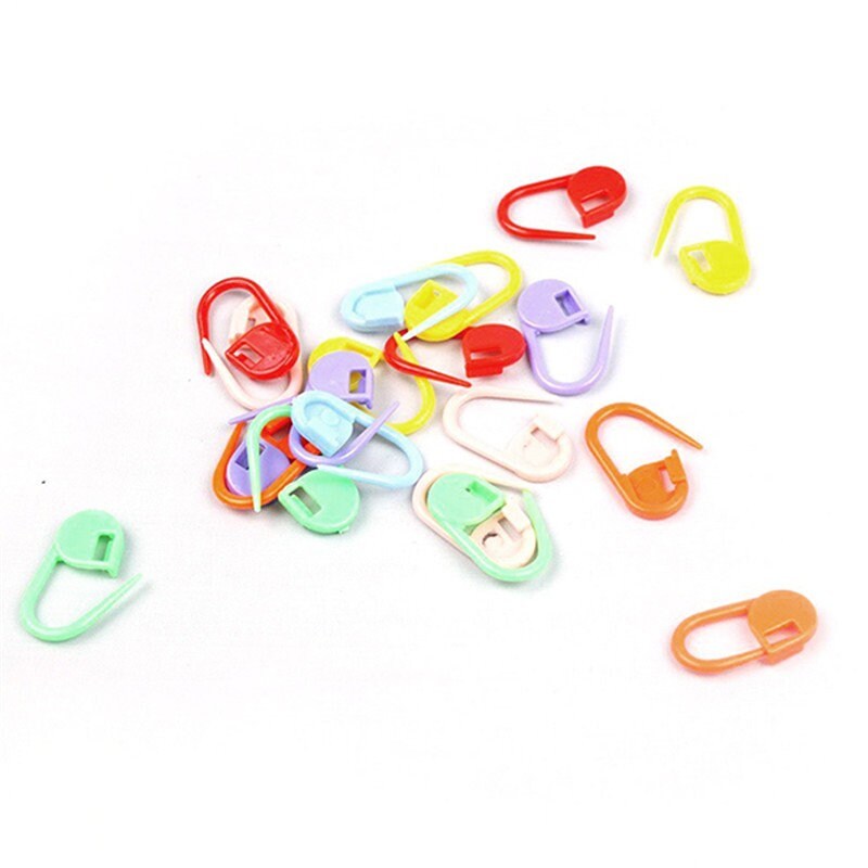 Plastic Stitch Markers for Knitting and Crochet, 10 or 20pc, Open