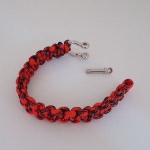 Bracelet PARACORD CLEVIS choice of colors with or without adaptor