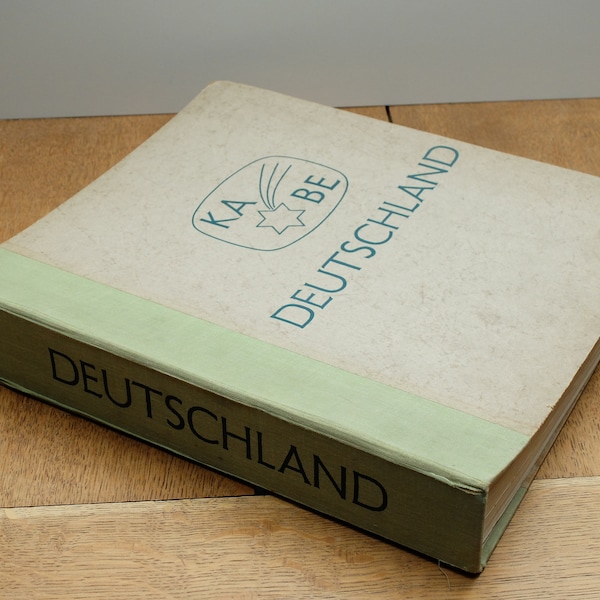 Vintage Birefmarkenbuch Briefmarkenalbum KADE DEUTSCHLAND Wohlfeile Ausgabe ohne Abarten PHILATELIE unbenutzt 50er Jahre