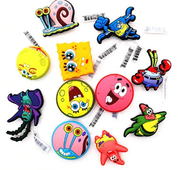 1pcs Shoe Decorations Cartoon Sponge Bob Shoe Accessories Etsy