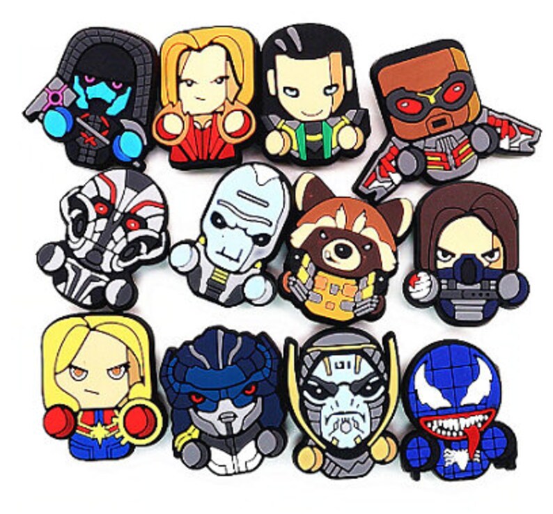 12pcs Set Pvc Shoe Decorations Cartoon Star Wars Garden Shoe Etsy