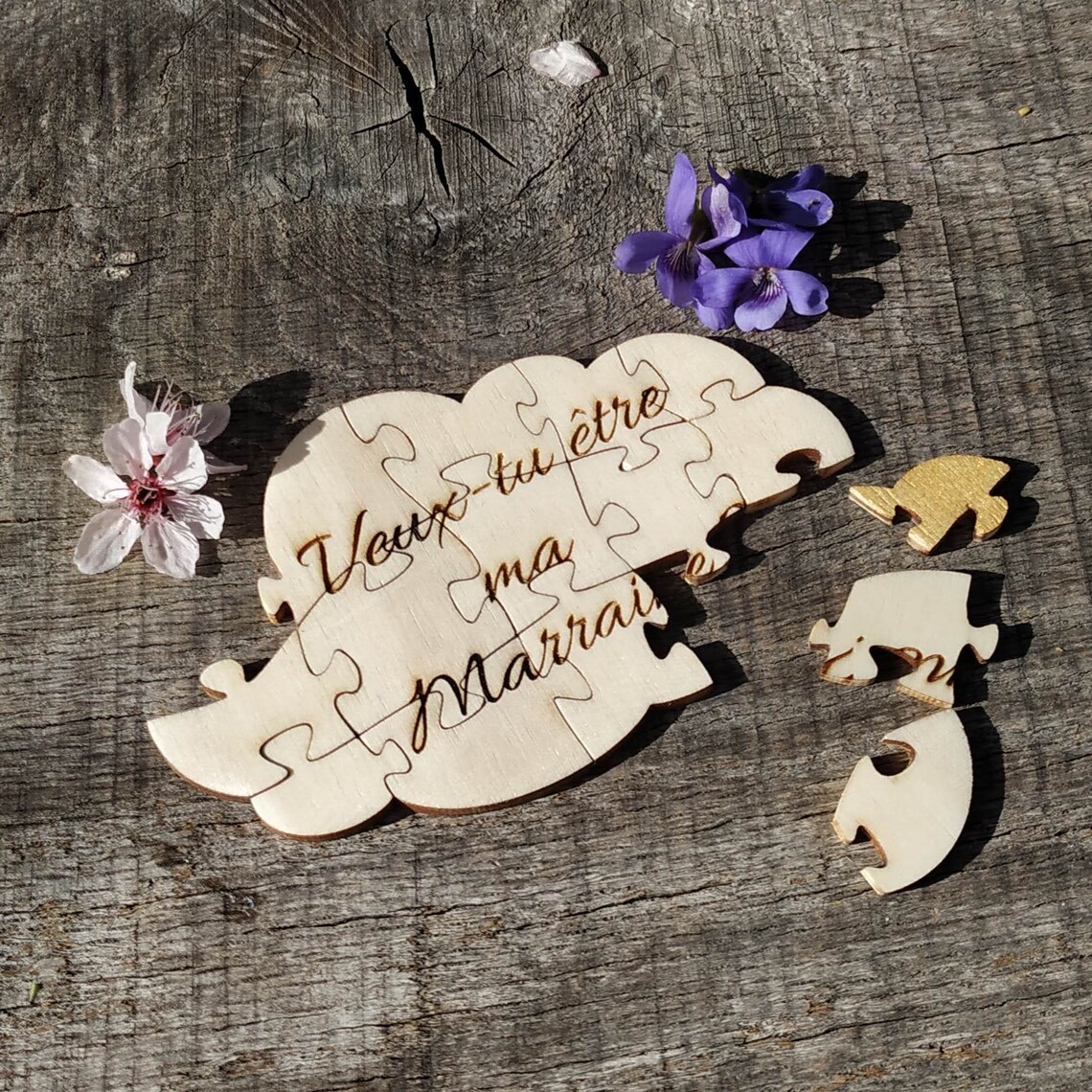 Puzzle à message Etsy