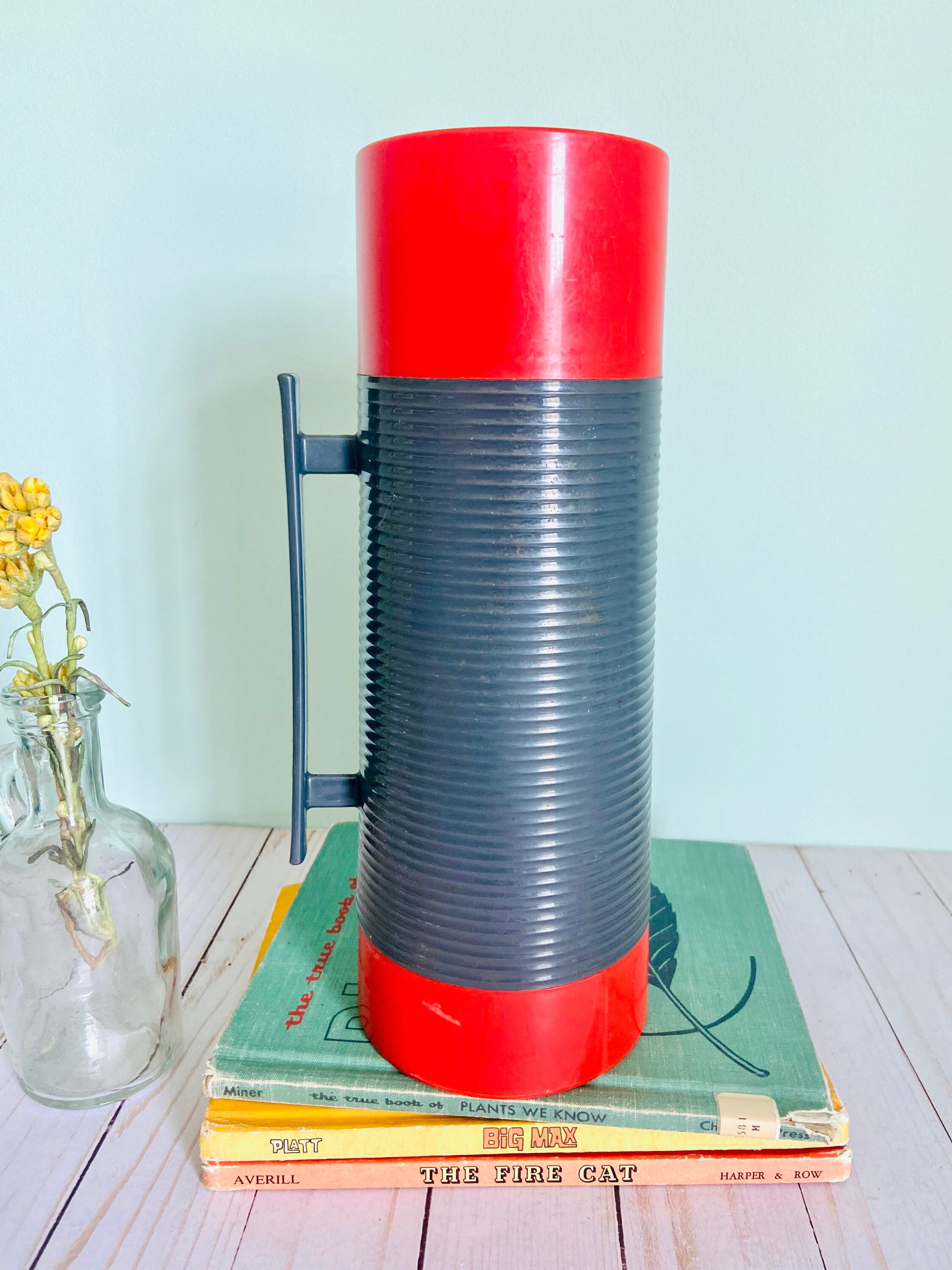 Vintage Aladdin Duraclad Quart Size Ribbed Thermos Etsy