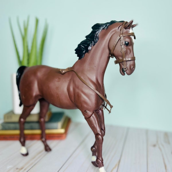 1960 Louis Marx Johnny West Jointed Horse Toy